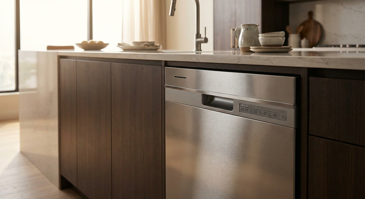 Modern Stainless Steel Dishwasher